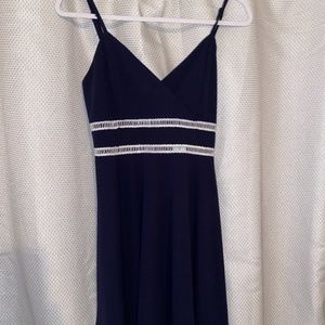 Short navy blue dress